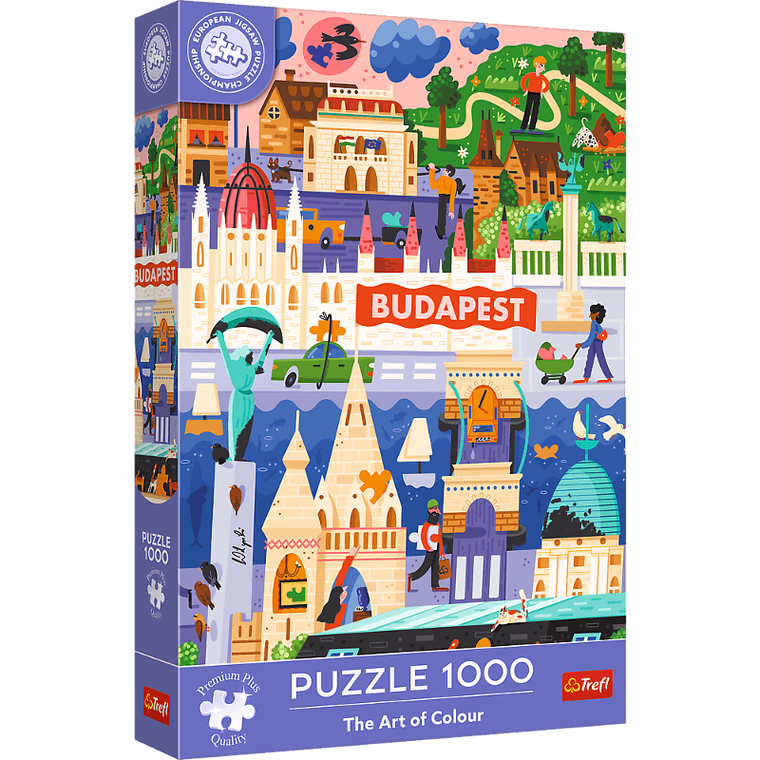 Trefl, Premium Plus, The Art of Colour, Budapeszt, puzzle, 1000 elementów