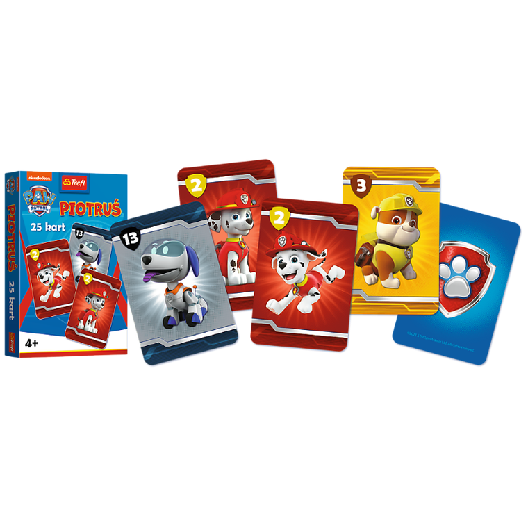 Trefl, Psi Patrol, Piotruś, gra karciana