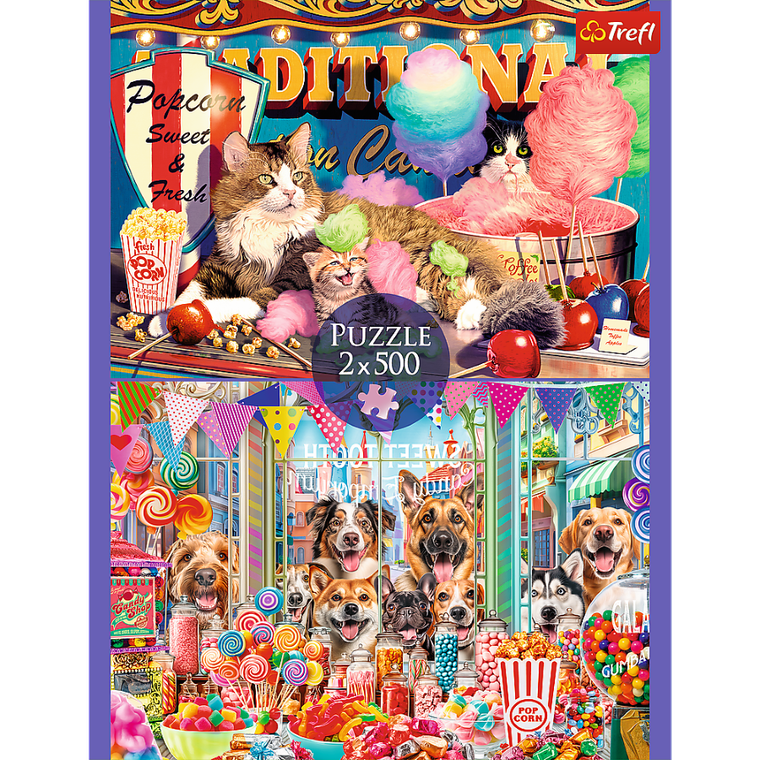 Trefl, Puszyści przyjaciele, puzzle, 2-500 elementów