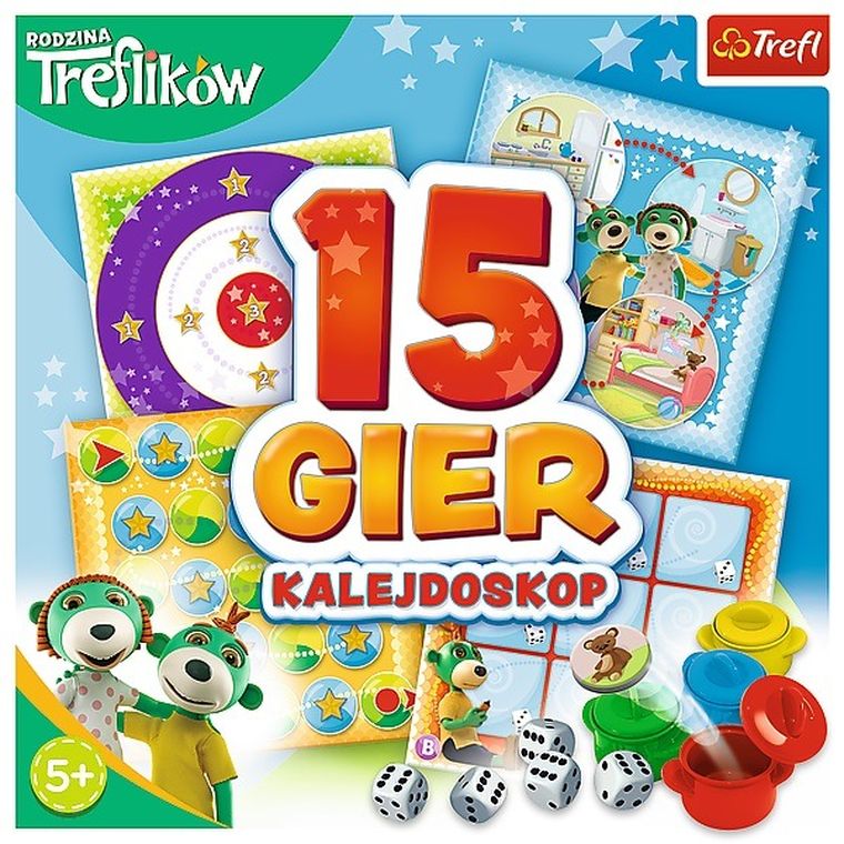 Trefl, Rodzina Treflików, Kalejdoskop, 15 gier familinych