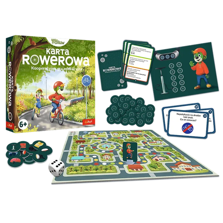 Trefl, Rodzina Treflików, Karta Rowerowa, gra edukacyjna