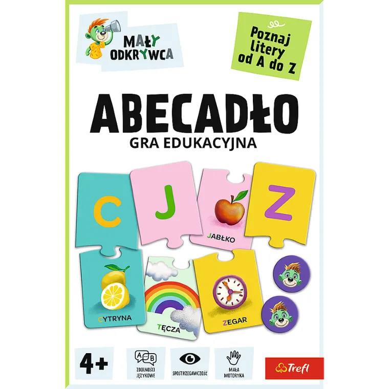 Trefl, Rodzina Treflików, Mały Odkrywca, Abecadło, gra edukacyjna