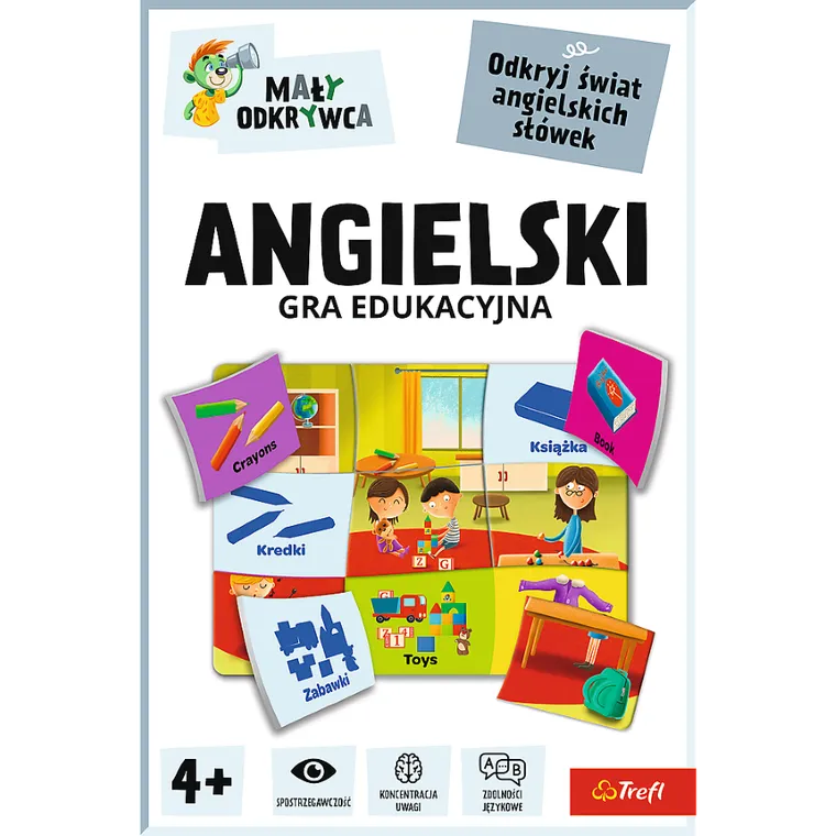 Trefl, Rodzina Treflików, Mały Odkrywca, Angielski, gra edukacyjna