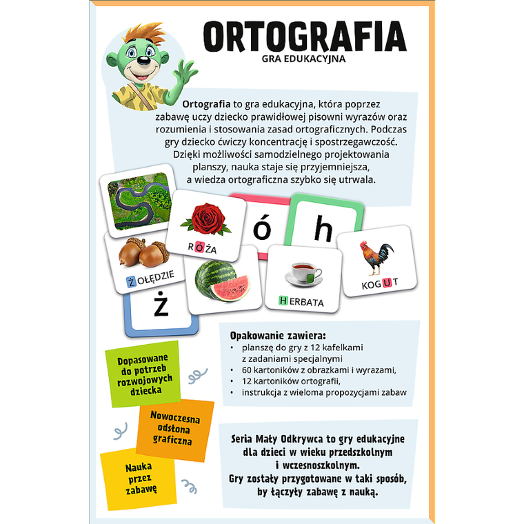 Trefl, Rodzina Treflików, Mały Odkrywca, Ortografia, gra edukacyjna
