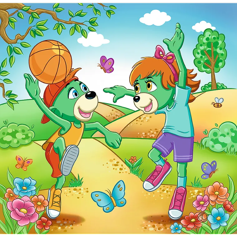 Trefl, Rodzina Treflików, Poznaj Trefliki, puzzle 3w1, 106 elementów