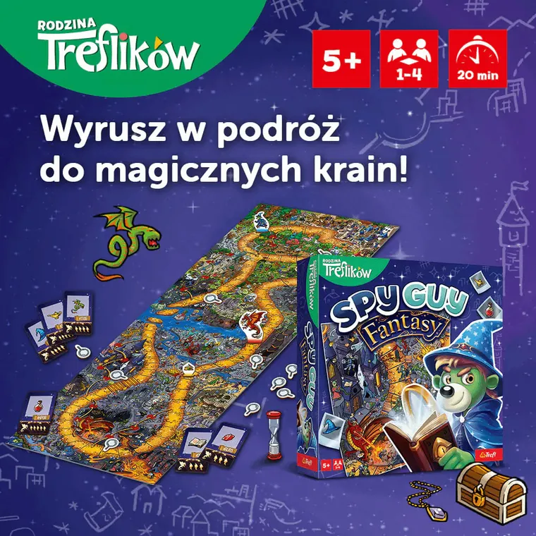 Trefl, Rodzina Treflików, Spy Guy Fantasy, gra familijna
