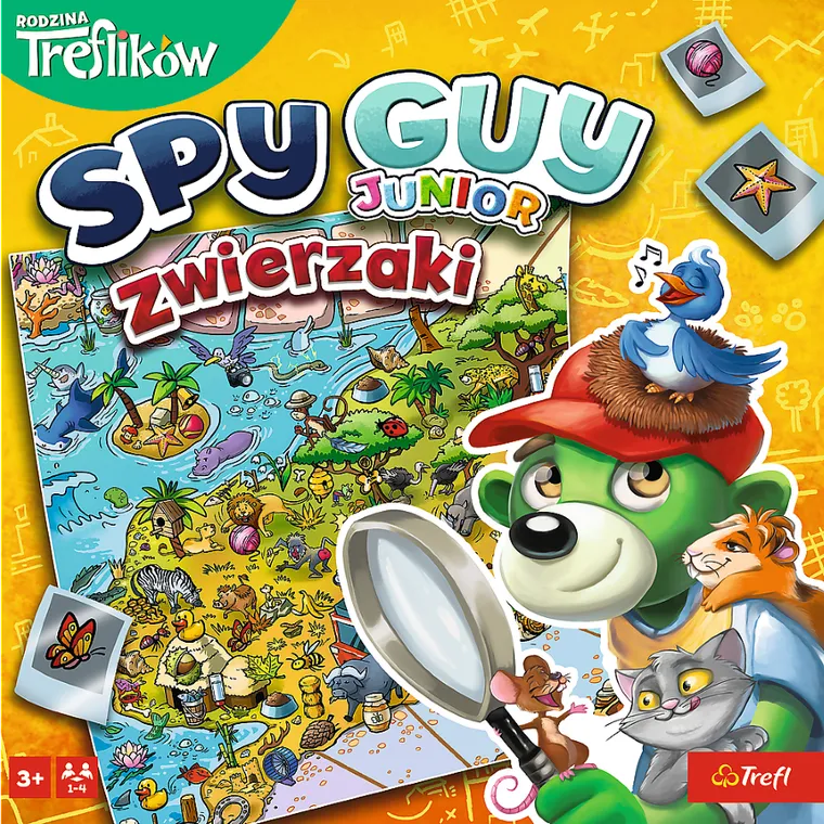 Trefl, Rodzina Treflików, Spy Guy Junior, Zwierzaki, gra familijna