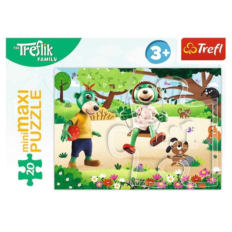 Trefl, Rodzina Treflików, Wakacyjny dzień Treflików, puzzle minimaxi, 20 elementów