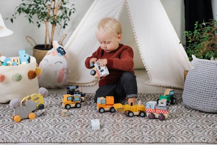 Trefl, Śmieciarka, zabawka drewniana