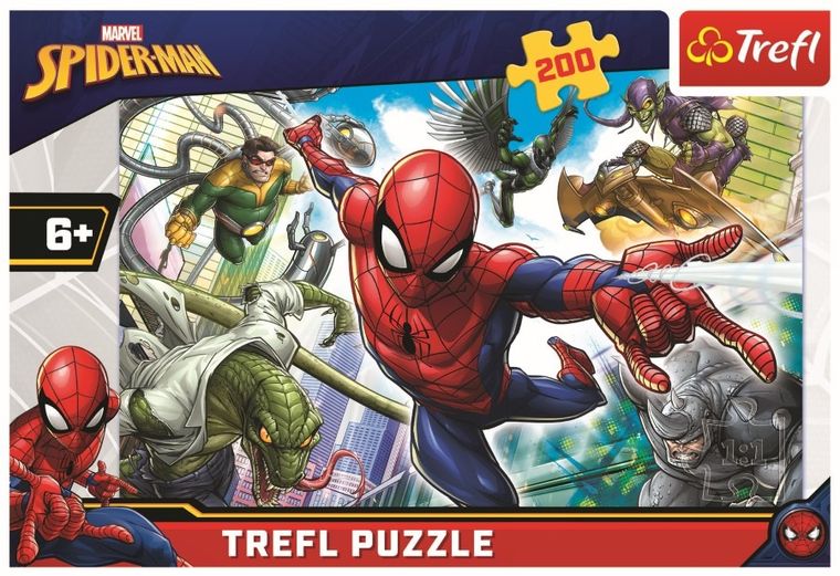 Trefl, Spider-Man, Urodzony bohater, puzzle, 200 elementów