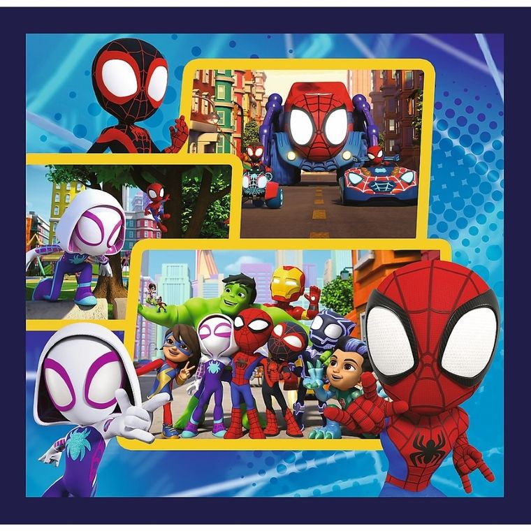 Trefl, Spidey i super-kumple, Pająki i dinozaury, puzzle 3w1