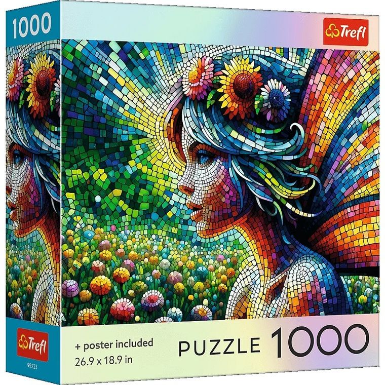 Trefl, Square Box Crystal Fairy, puzzle, 1000 elementów