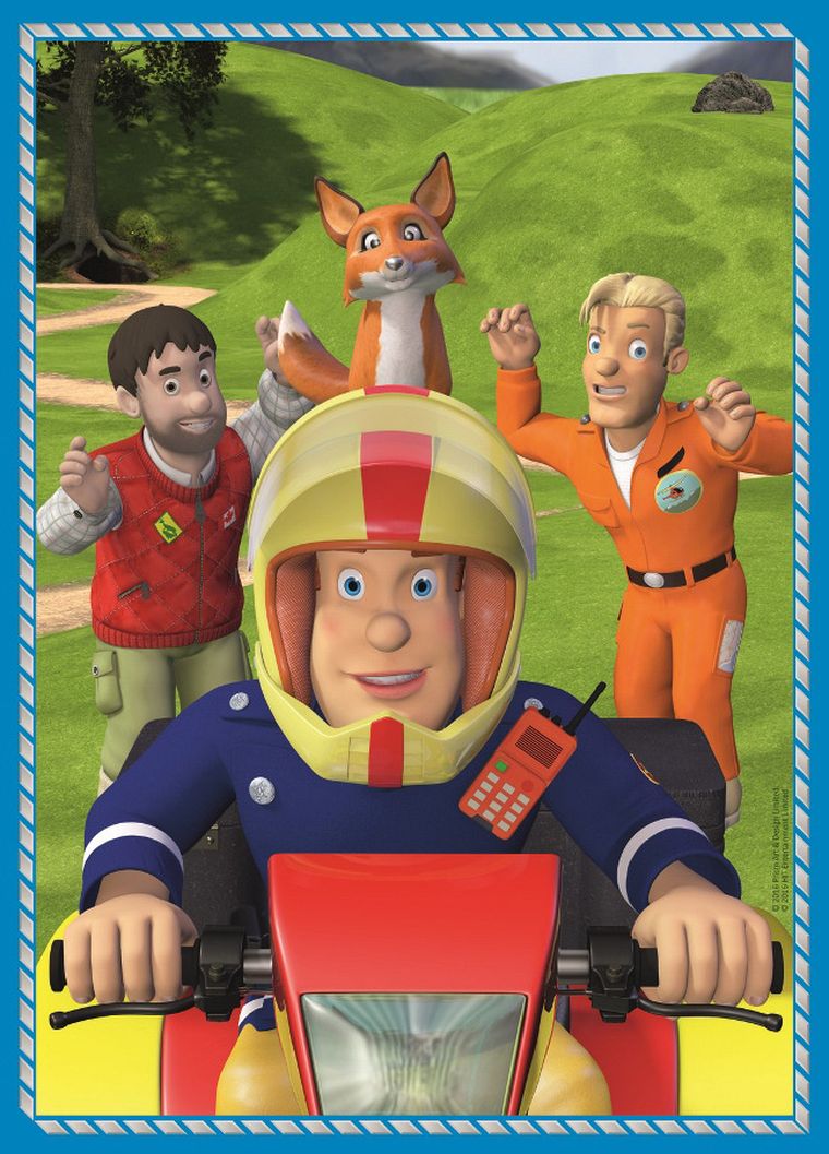 Trefl, Strażak Sam, puzzle 4w1, 207 elementów