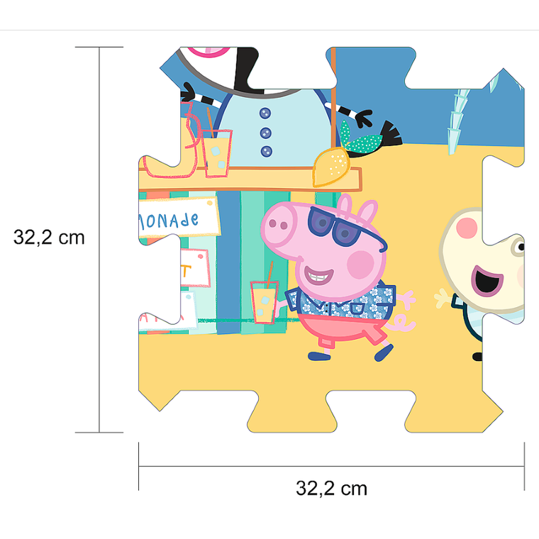 Trefl, Świnka Peppa, Lato na plaży, układanka puzzlopianka