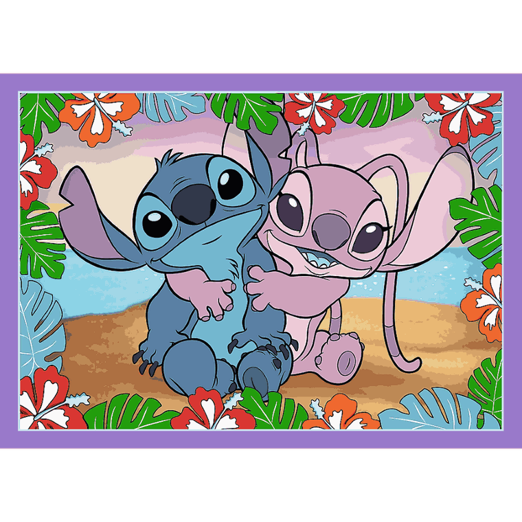 Trefl, Szalony dzień Lilo i Stitch, puzzle, 4w1