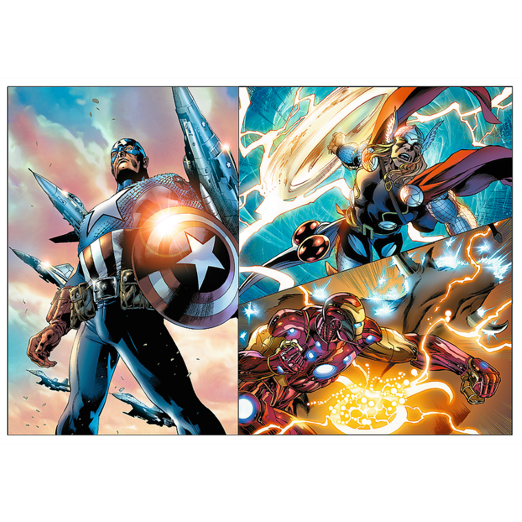 Trefl, The Avengers, Bohaterskie dni, puzzle, 4-250 elementów