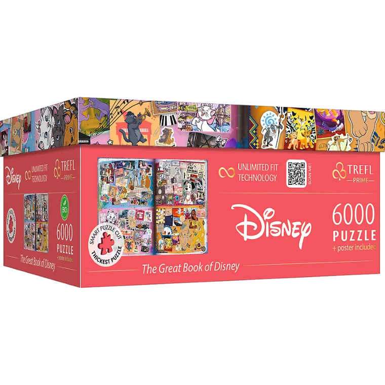 Trefl, The Great Book of Disney, puzzle, 4-1500 elementów