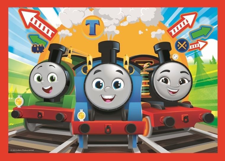 Trefl, Tomek i Przyjaciele, Odjazdowy Tomek, puzzle 4w1