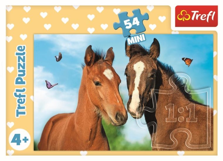 Trefl, Urocze zwierzątka, puzzle mini, 54 elementy, 1 szt.