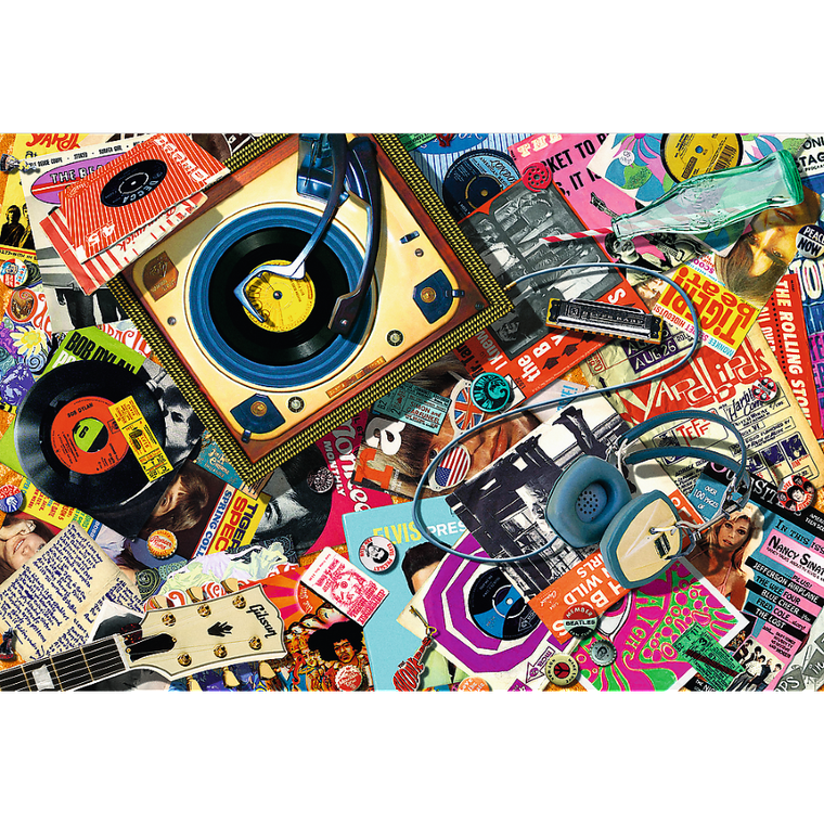 Trefl, W świecie muzyki, puzzle drewniane, 500+1 elementów