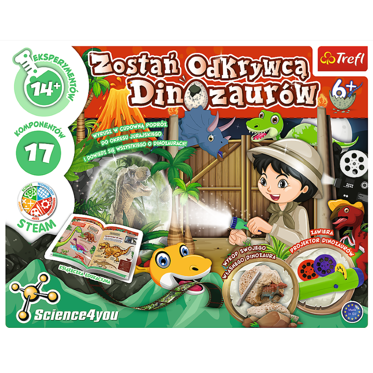 Trefl, Zostań Odkrywcą Dinozaurów, zestaw edukacyjny