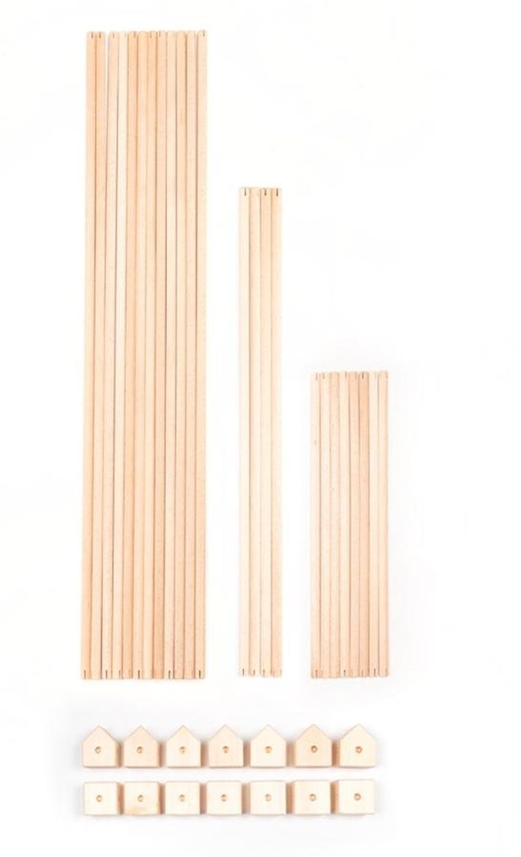 Trigonos, Maxi Trigonos, Kernel Hejmo, drewniane klocki konstrukcyjne, 44 elementy