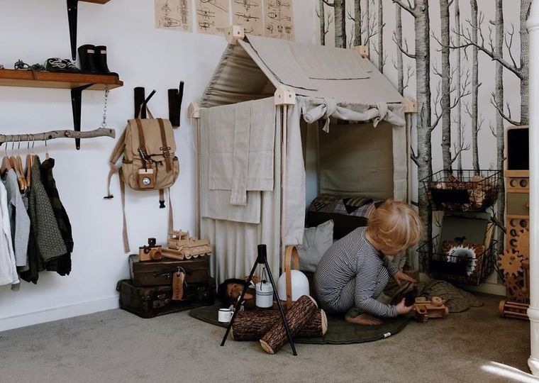 Trigonos, Maxi Trigonos Kernel Kreema, drewniane klocki konstrukcyjnem, 44 elementy