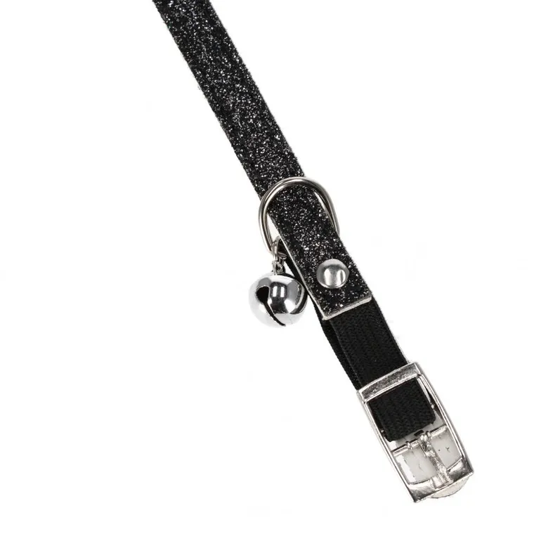 Trik&Roll, obroża dla kota z dzwonkiem, brokatowa, 1 cm