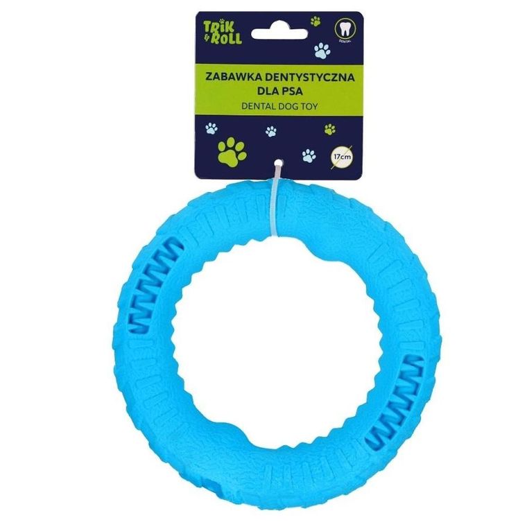 Trik&Roll, zabawka dla psa dentystyczna, niebieska, 17 cm
