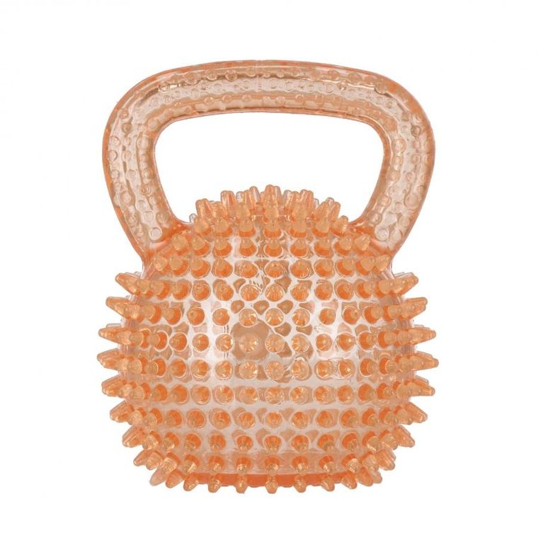 Trik&Roll, zabawka dla psa, piłka z uchwytem, pomarańczowy, 9,5 cm