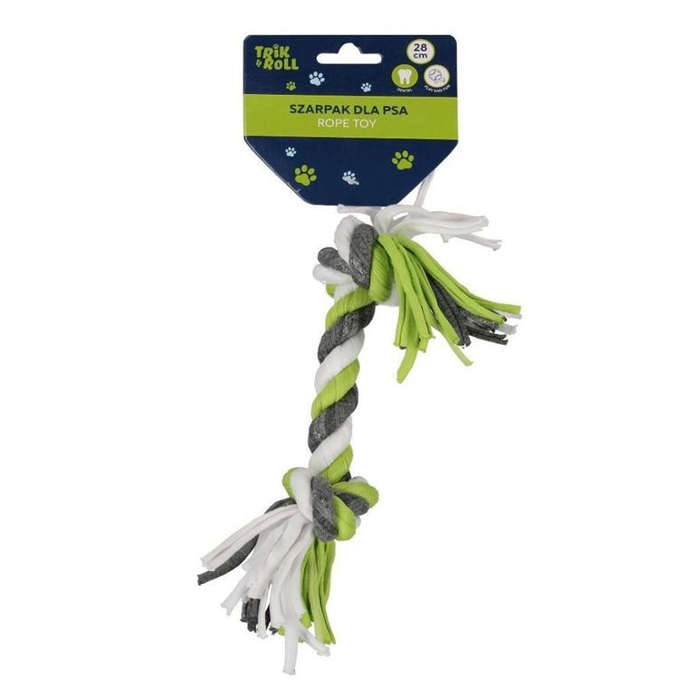 Trik&Roll, zabawka dla psa, szarpak, zielony, 28 cm