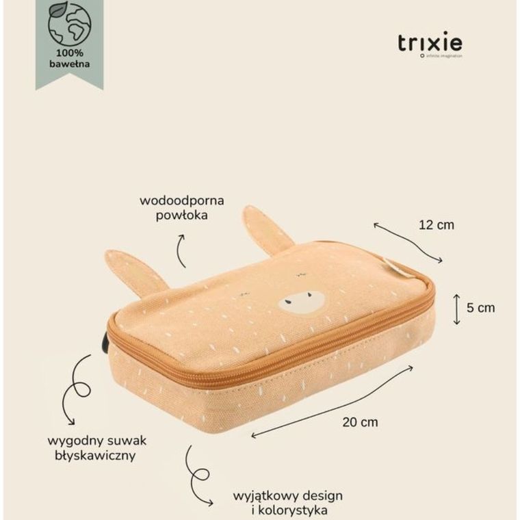 Trixie Baby, piórnik, owalny, Żyrafa