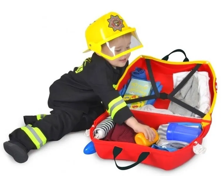 Trunki, Wóz strażacki Frank, jeżdząca walizeczka