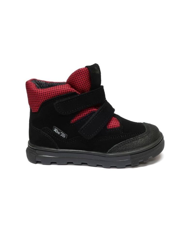Trzewiki chłopięce, skórzane, czarne, RenBut