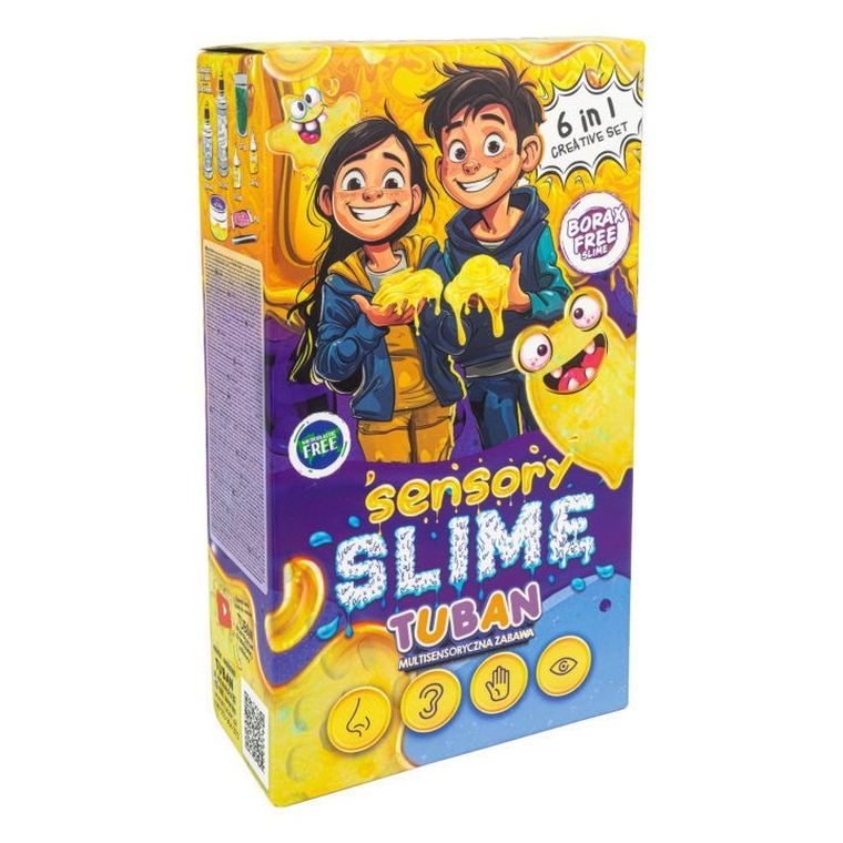Tuban, zestaw DIY Sensory, Slime 6w1, masa plastyczna