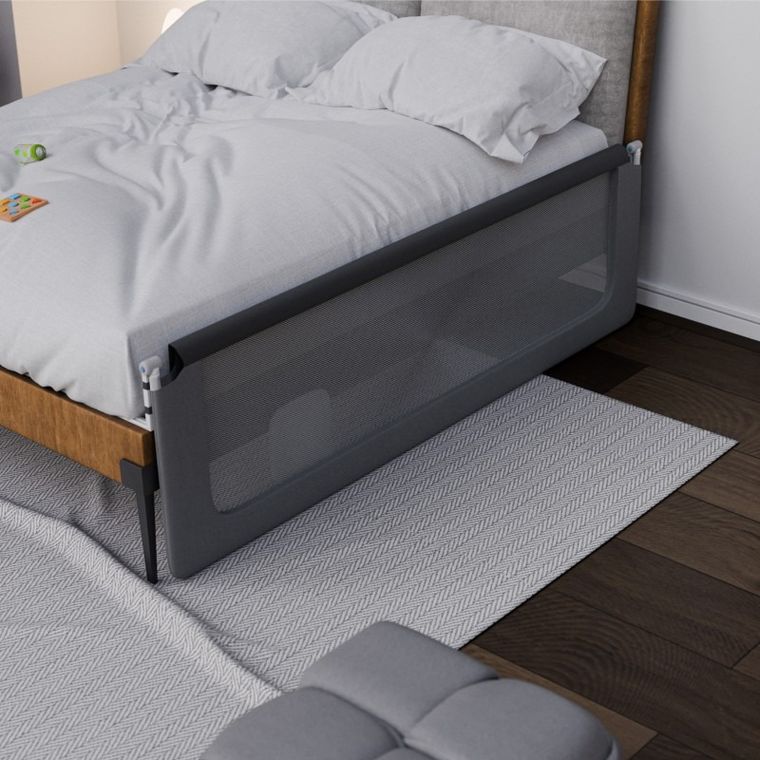 Tulano, Cover 30, barierka ochronna na łóżko, grey, 200 cm