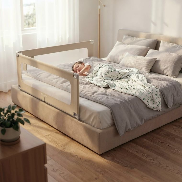 Tulano, Cover 44, barierka ochronna do łóżka, beige 140 cm