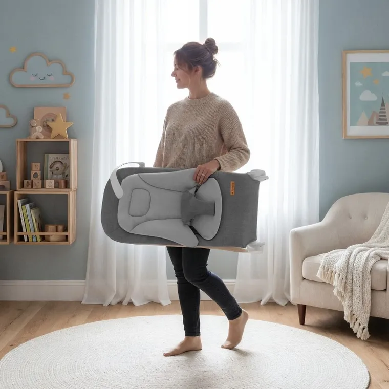 Tulano, Moon 50, leżaczek bujaczek, szary