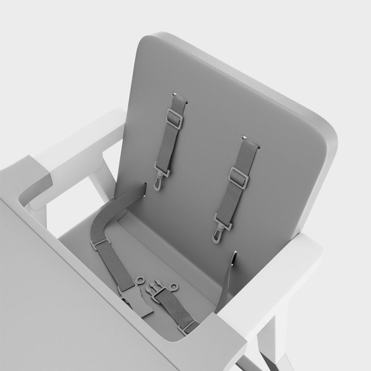 Tulano, Morsel 25, krzesełko do karmienia, grey-white