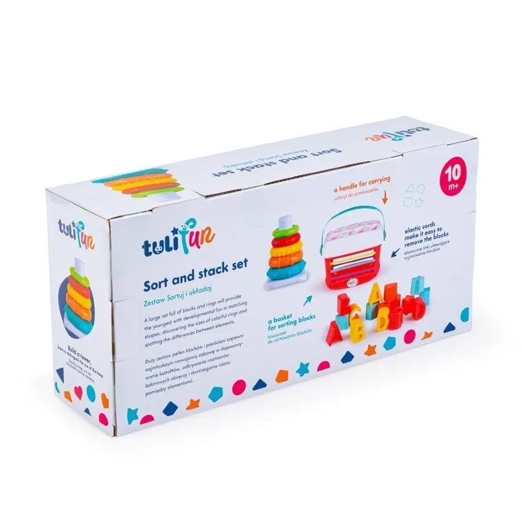 TuliFun, Sortuj i układaj, zestaw zabawek aktywizujących