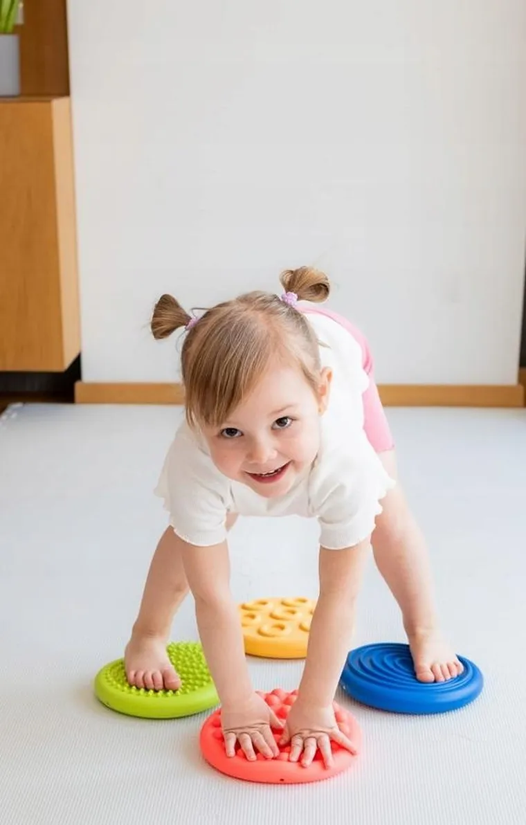 Tullo, dyski sensoryczne, różne faktury, 4 szt.