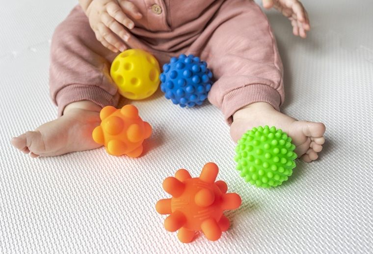 Tullo, Sensorki, piłeczki sensoryczne, 5 szt.