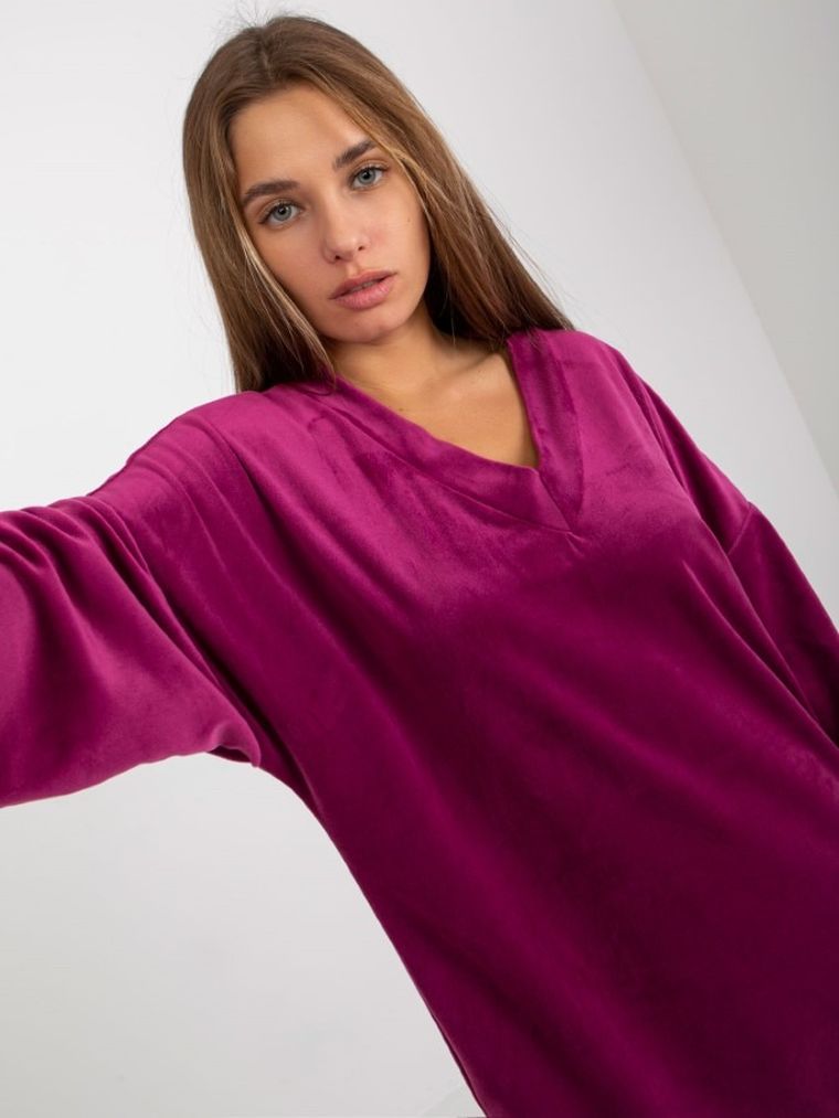Tunika damska, fioletowa, Rue Paris