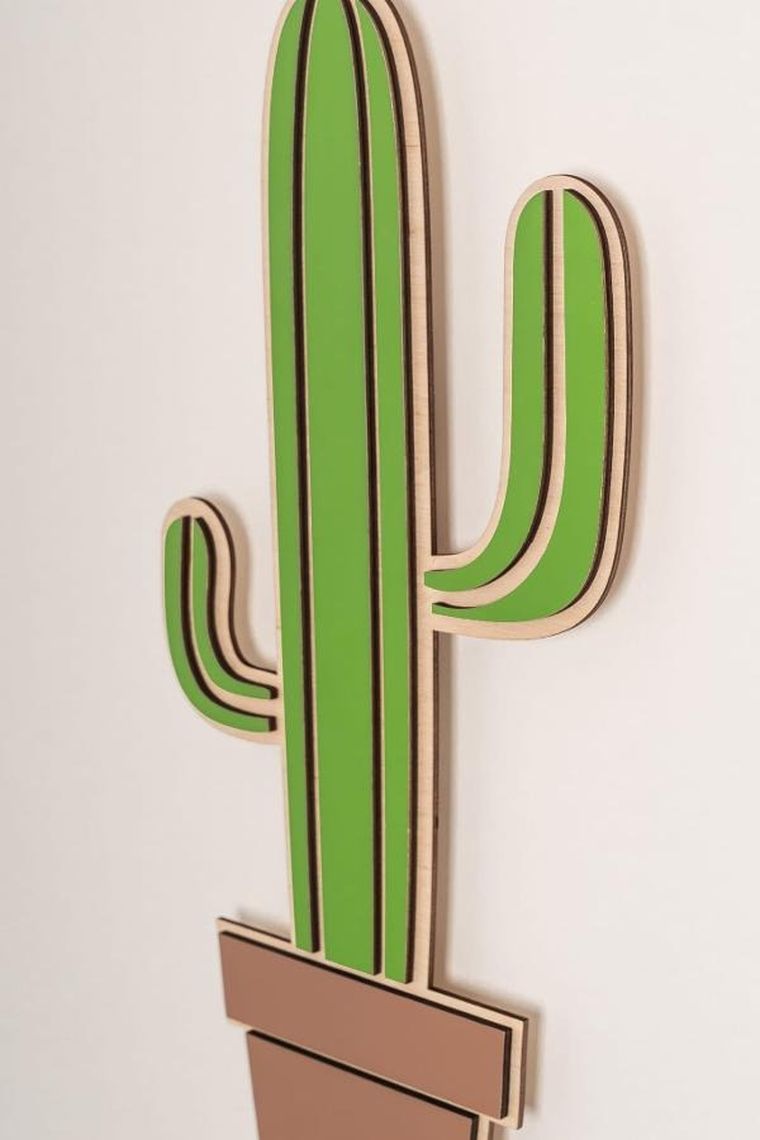 tupti.lights, lampka nocna dla dzieci, drewniana, kaktus