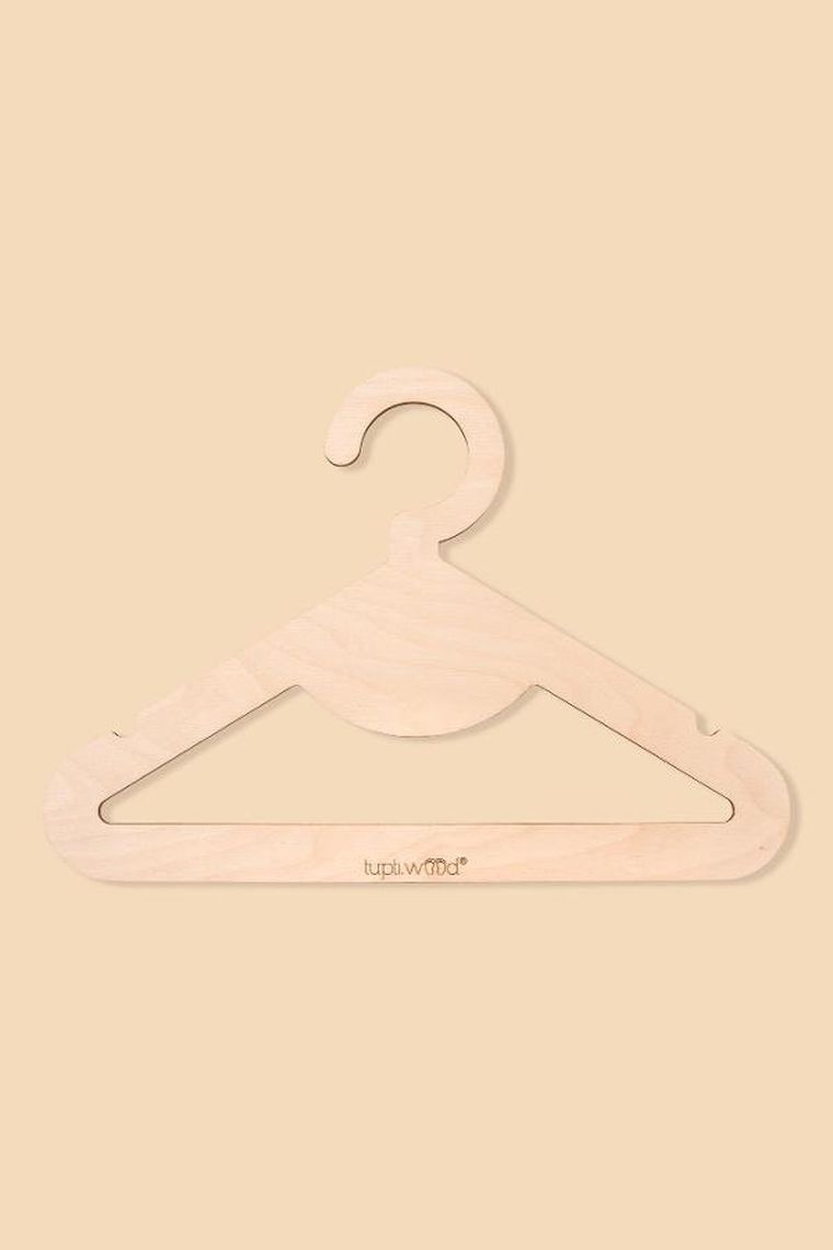 tupti.wood, drewniany wieszak dziecięcy na ubrania