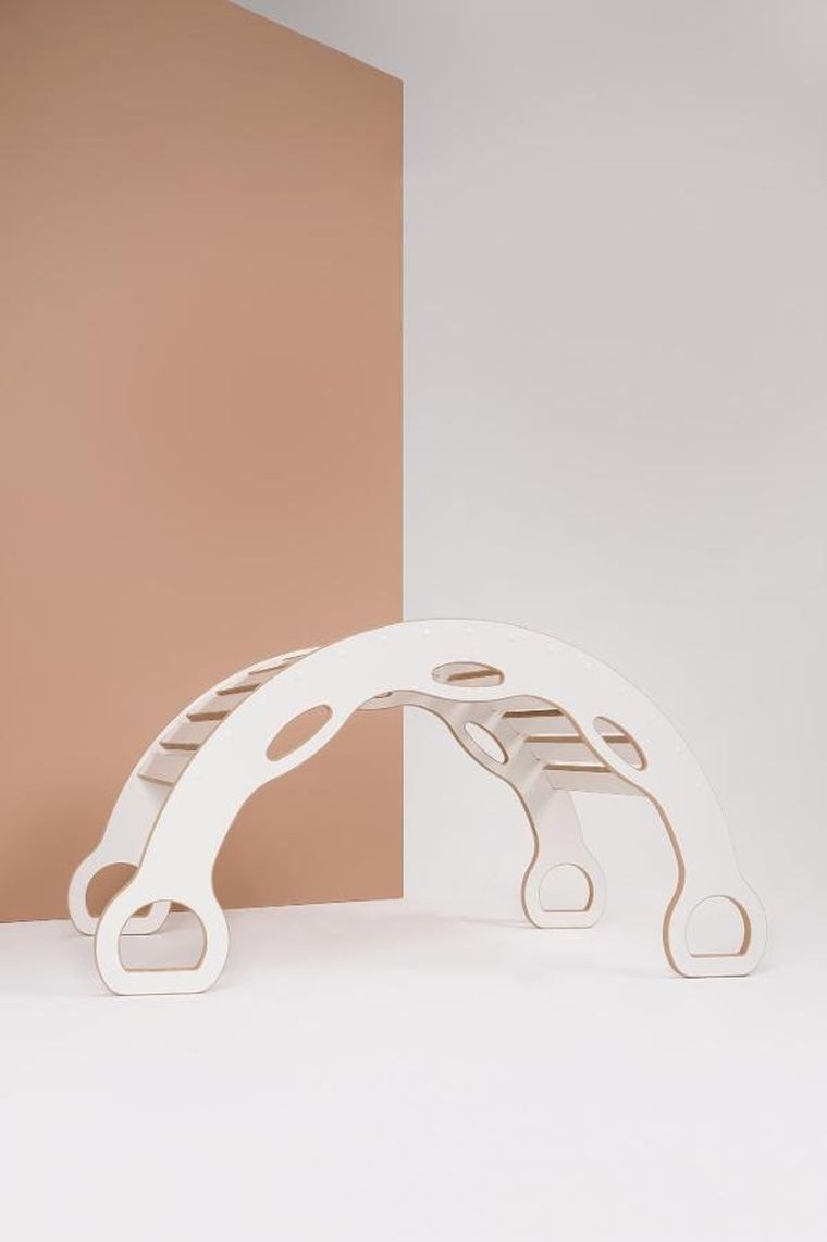 tupti.wood, duży bujak montessori z uchwytami