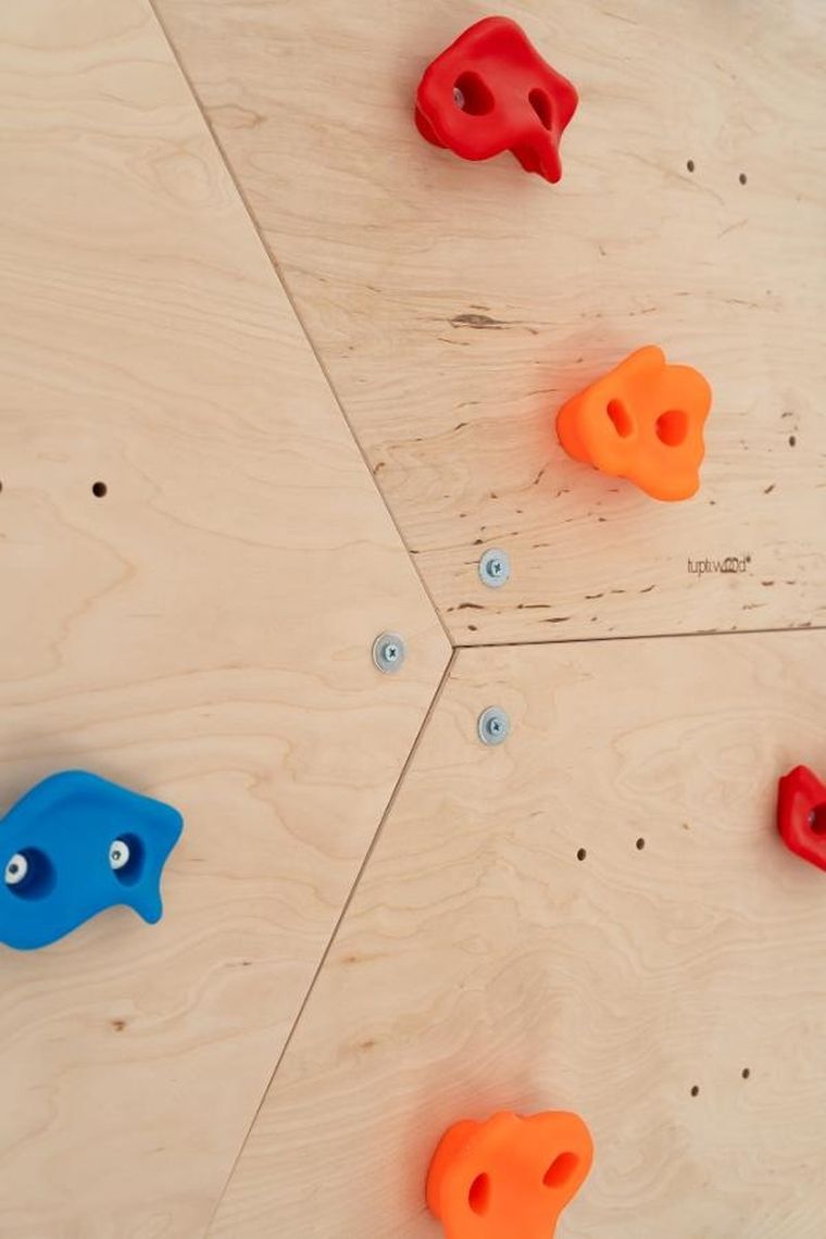 tupti.wood, ścianka wspinaczkowa, modułowa, heksagon, 1 moduł