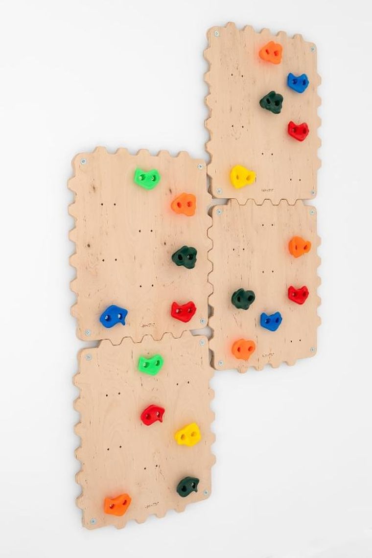 tupti.wood, ścianka wspinaczkowa, modułowa, puzzle, 4 moduły
