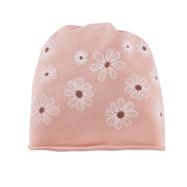 Turban dziewczęcy, różowy, kwiatki, Eevi