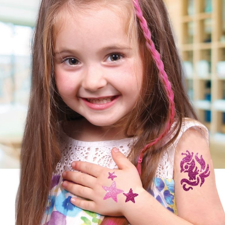 TyToo, zestaw szablonów do tatuaży, rozmarzona, 15 elemenetów